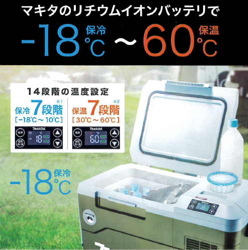 値下げ交渉可】動作不備無し マキタ 18v/40v保冷温庫CW001GZ20L くぼん