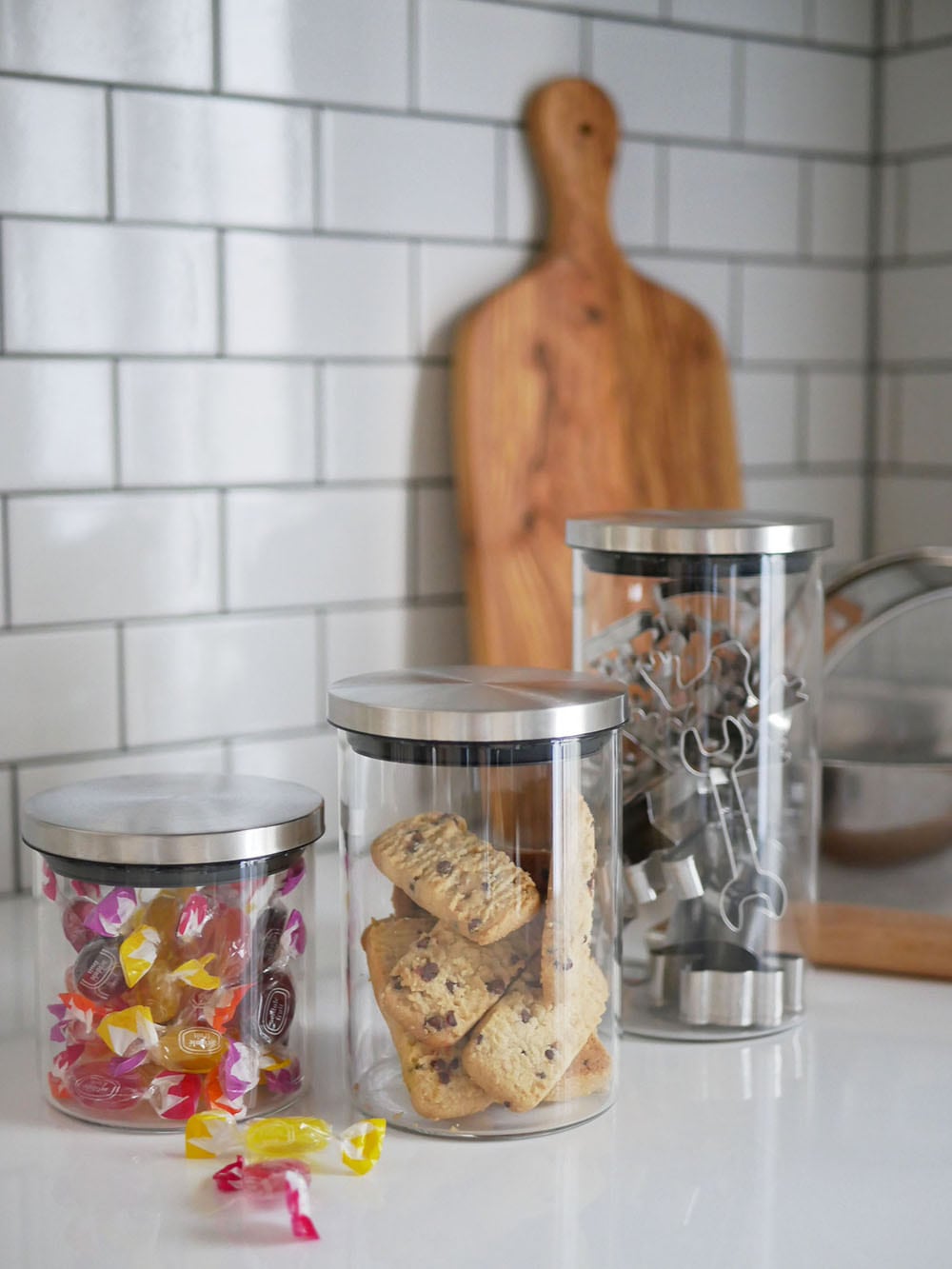 SALUS（セイラス）製スカンディック キャニスター、耐熱ガラスの蓋付き食品保存用容器