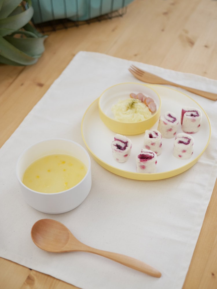 タック製キッズディッシュマグの子供用プレート