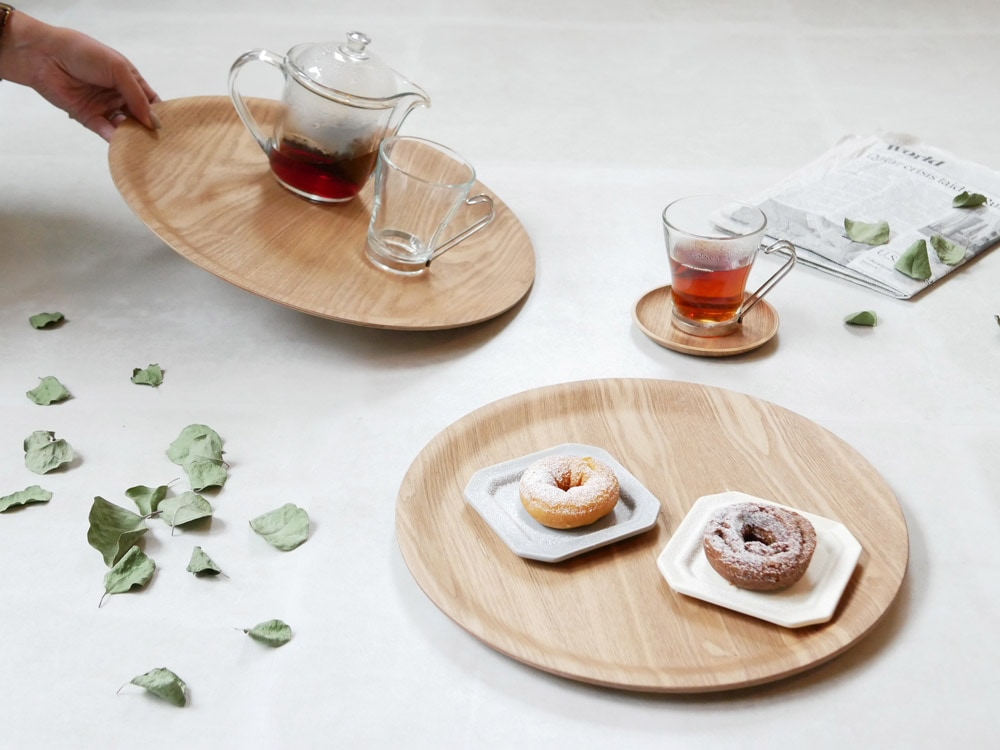 KINTOウィロー ノンスリップラウンドトレイ 375mm