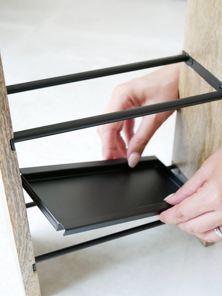 マンゴーウッドとアイアンのアンブレラスタンド