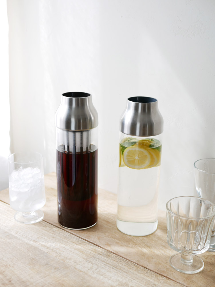 キントーのガラス製コールドブリューカラフェ