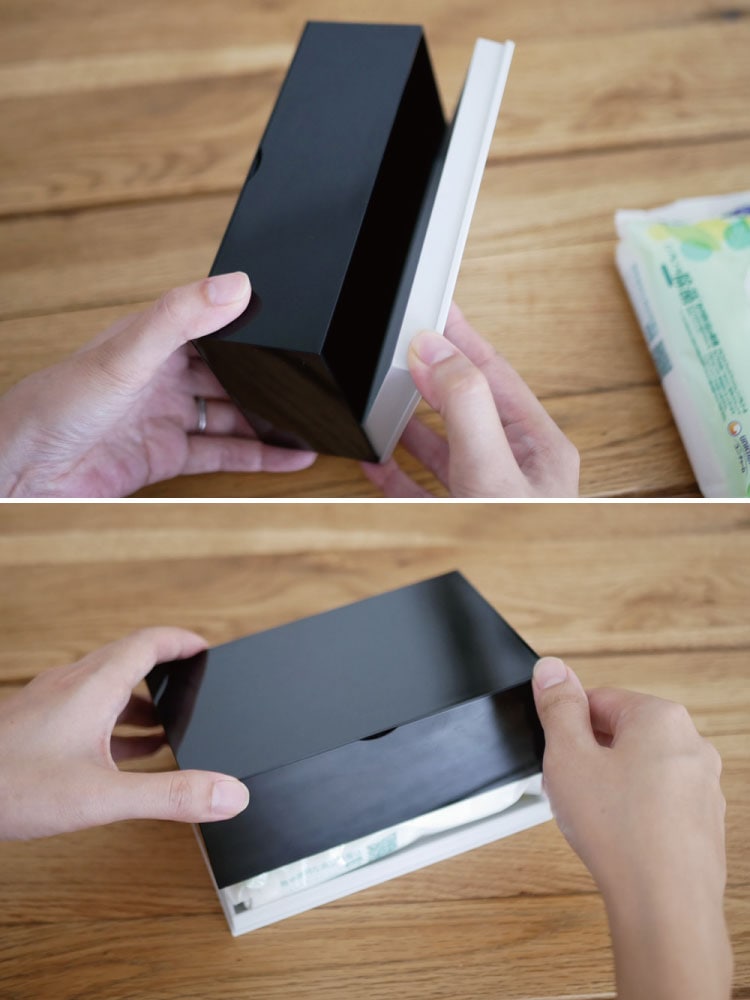 YAMAZAKI製ABS樹脂ウェットティッシュケース