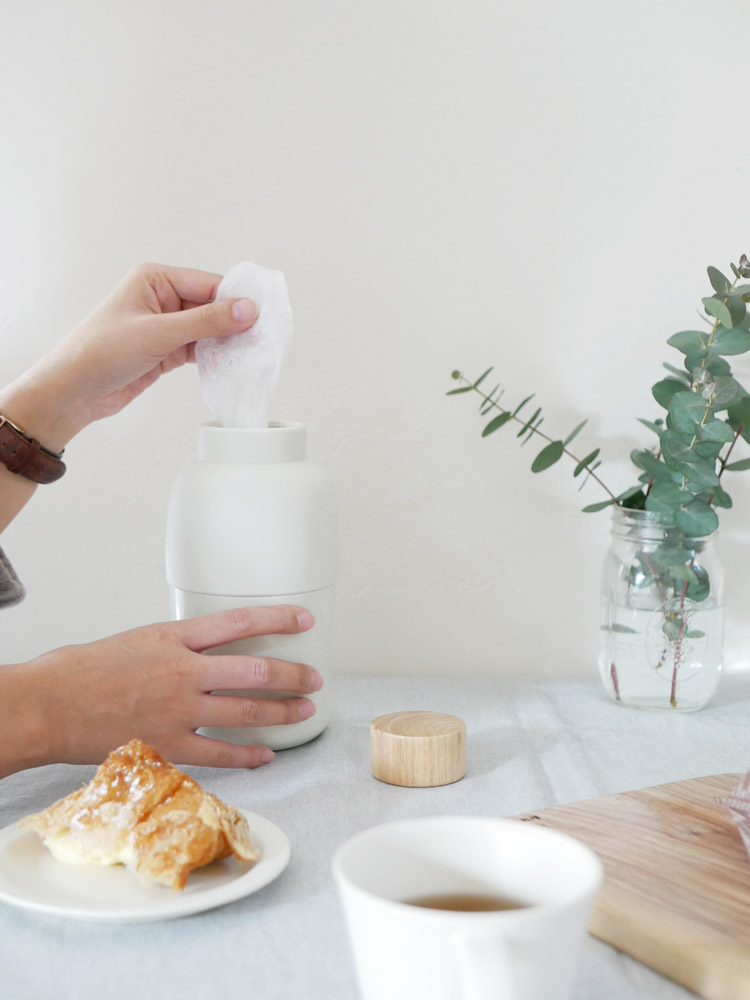 ideaco製【Mochi Bin】ロールウェットティッシュケース