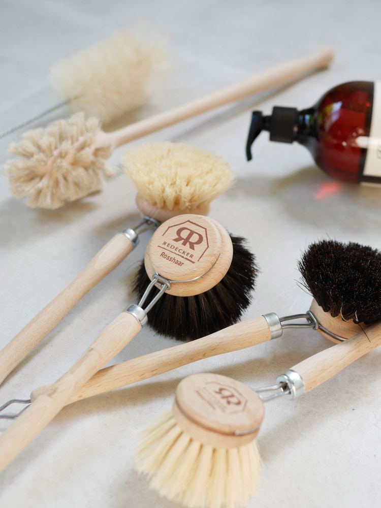 ビーチウッドと馬毛のウォッシングブラシ
