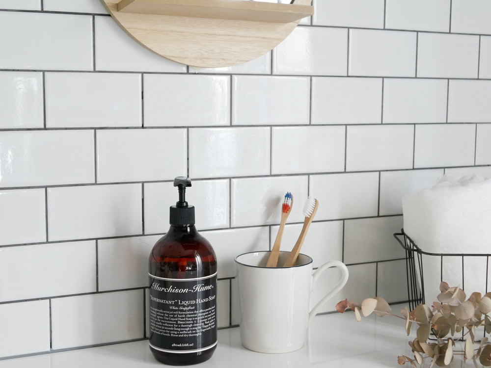 パラデックの白竹柄ハブラシ、やわらかいナイロン毛