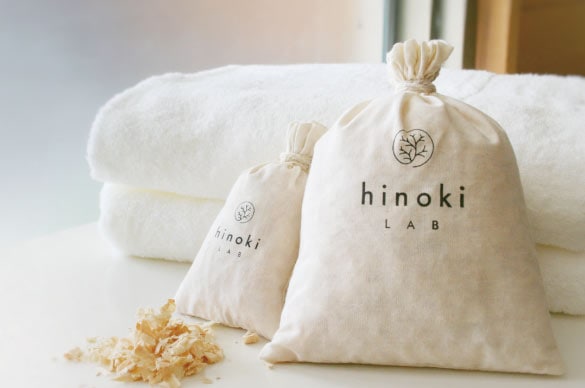 岡山の天然素材からうまれた　hinoki LAB スパサシェ　お風呂用香り袋