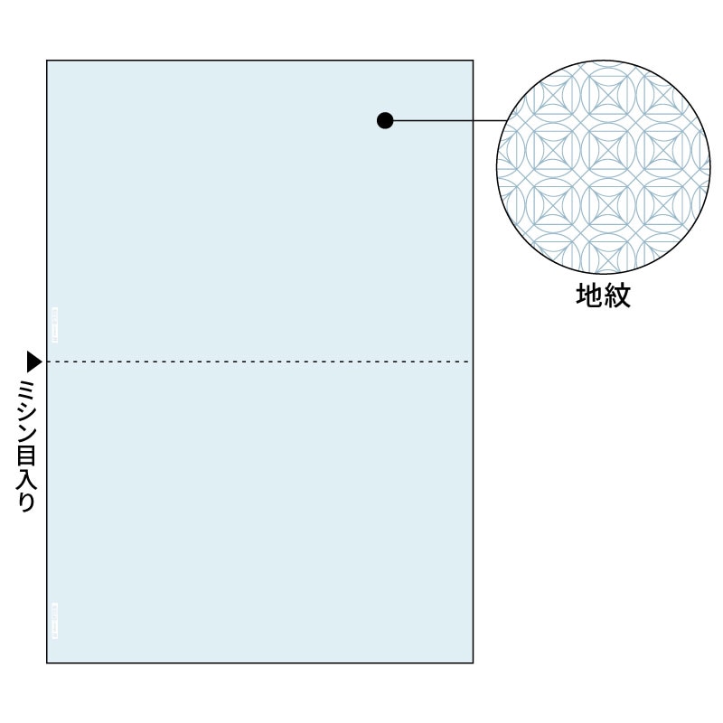 マルチプリンタ帳票 A4 地紋 2面