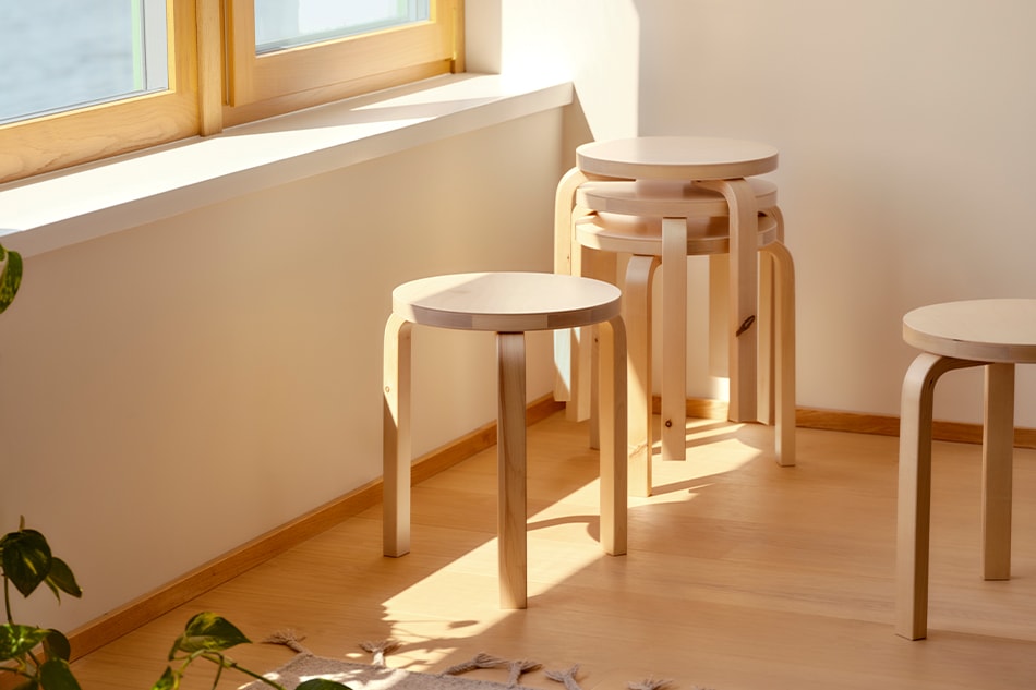 STOOL 60 Wild Birch（スツール60 ワイルドバーチ）/ Artek 