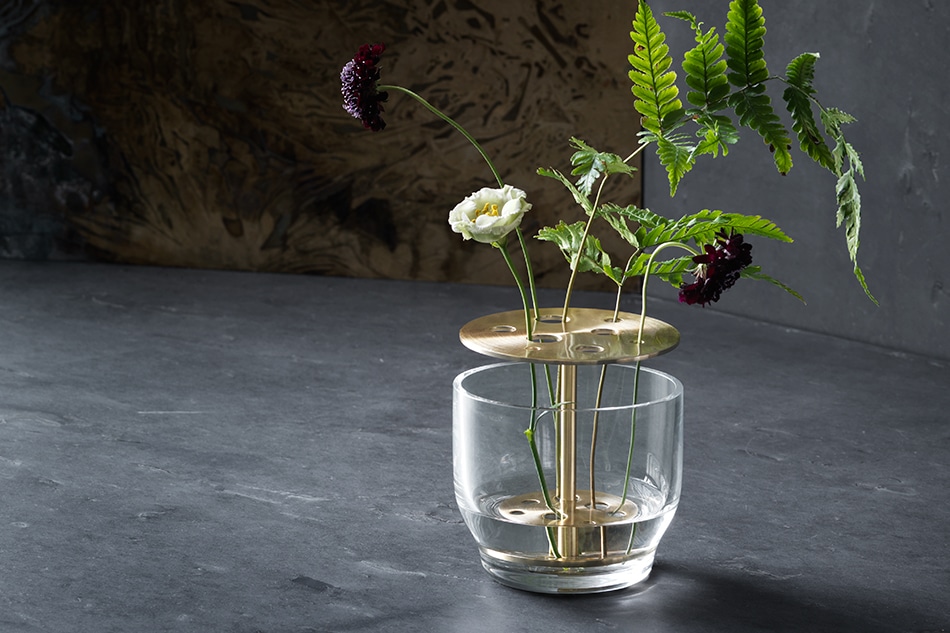 Fritz Hansen Ikebana Vase Steel