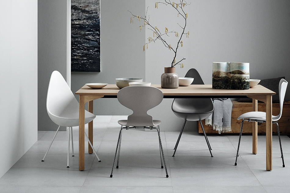 未着用品【中古】　ドロップチェア　フリッツハンセン　Fritz Hansen 黒 ダイニングチェア