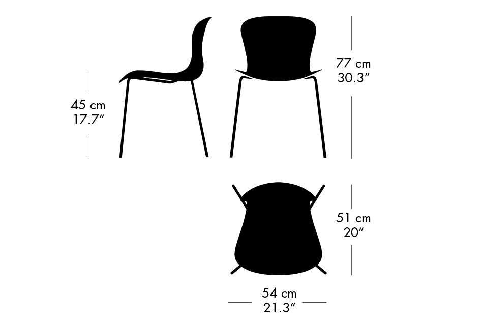 NAP armless-chair（ナップ アームレスチェア）/ FRITZ HANSEN 
