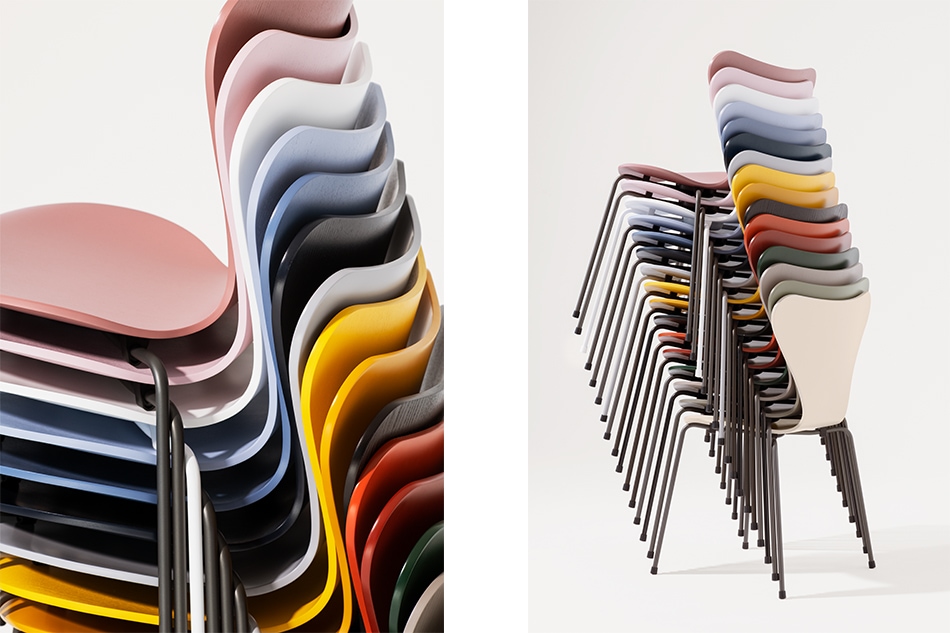 Seven Chair Colored Ash/FRITZ HANSENʥ֥ 顼ɥå/եåġϥ󥻥
