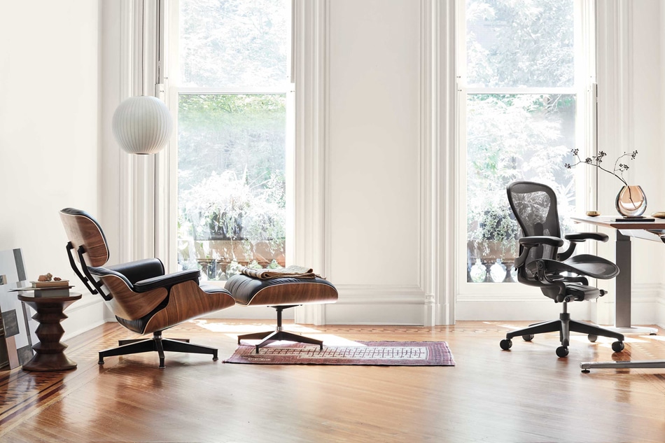 Eames Lounge ChairOttoman/ Herman Millerʥॺ 饦󥸥åȥޥ/ϡޥߥ顼