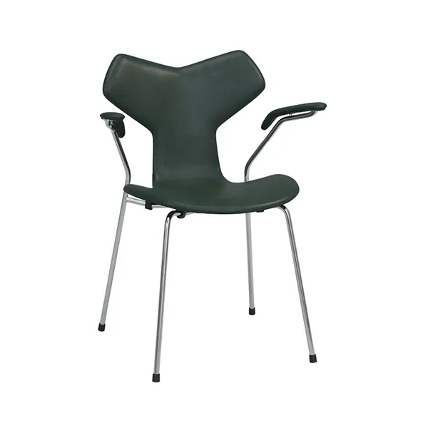 GRAND PRIX CHAIR PURE LEATHER GREEN