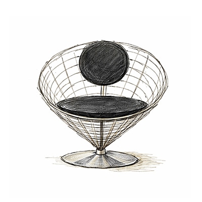 Wire Cone Chair