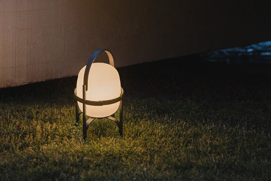 with the portable lamp