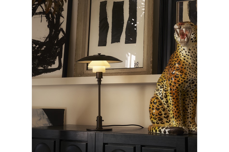 PH 3/2 Aged Brass Opal Table Lamp(テーブルランプ エイジド ブラス