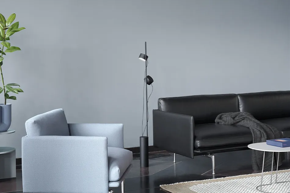 Muuto Post floor lamp, black | Finnish Design Shop Muuto ポスト