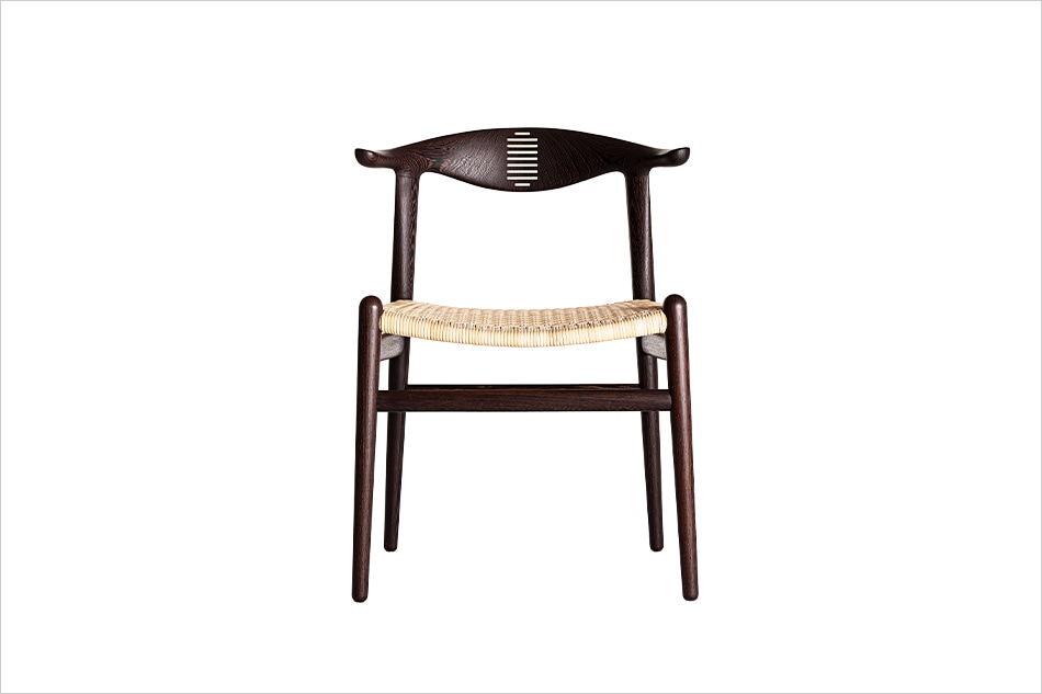 数量限定】PP505 The Cow Horn Chair Wenge（カウホーンチェア 籐張り
