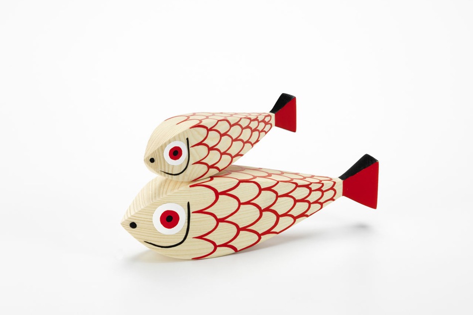 Wooden Dolls Mother Fish & Child （ウッデンドール マザーフィッシュ