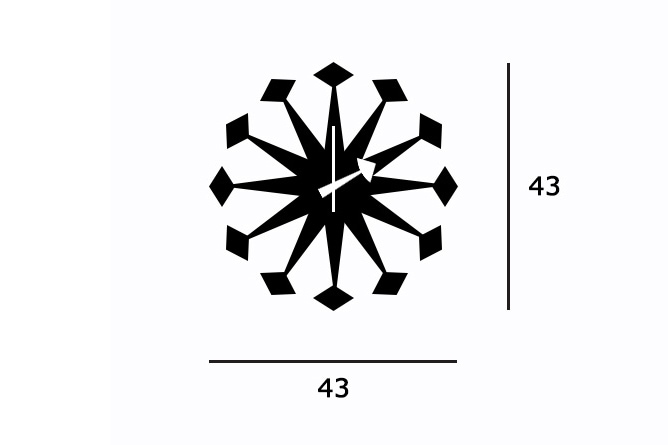 Polygon Clock（ポリゴン クロック）/Vitra（ヴィトラ）/George Nelson
