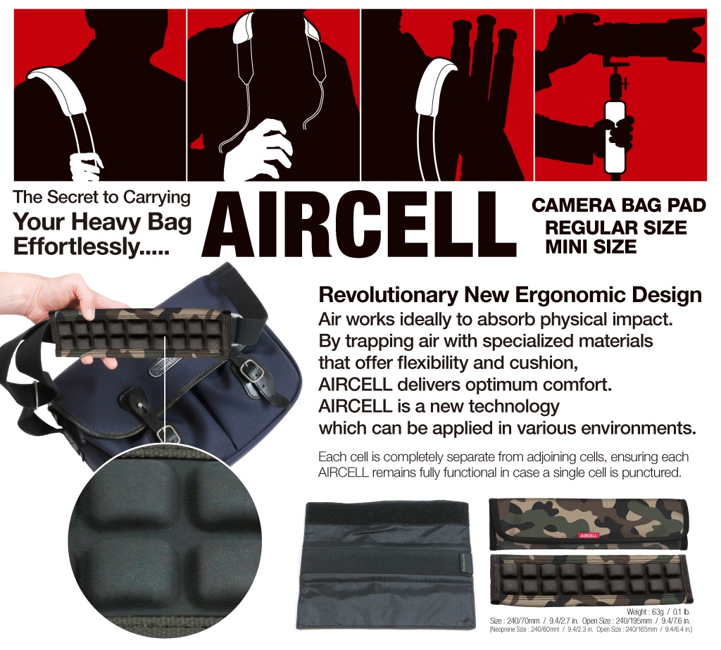 Shoulder Pad Air Cell for Camera Bag Fabric Camouflage – JapanHobbyTool
