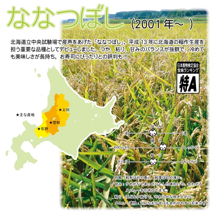 北海道産 ななつぼし 30kg 玄米 令和7年産 宅配便 | 北海道産米 