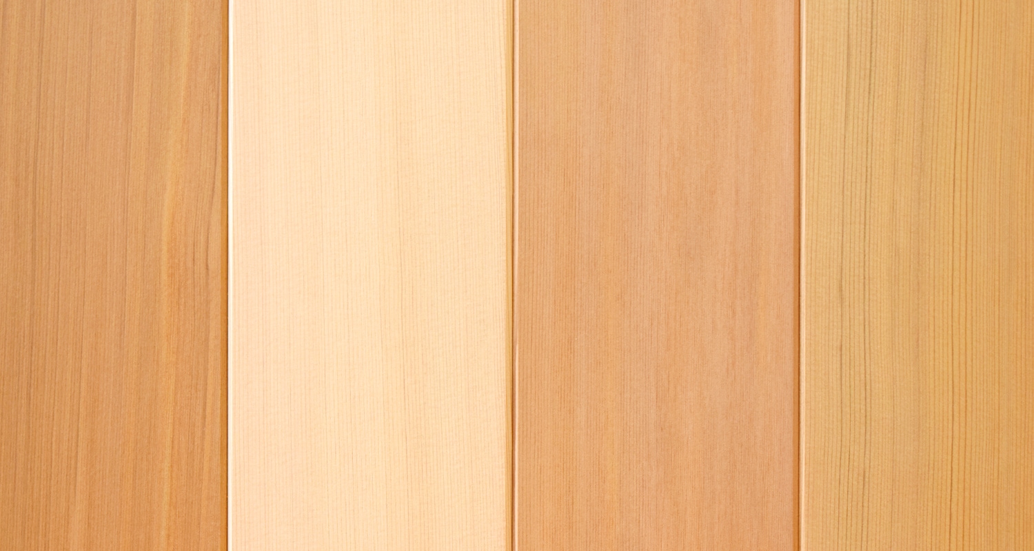 軒天や天井にも使える羽目板 レッドシダーV溝｜北欧の森