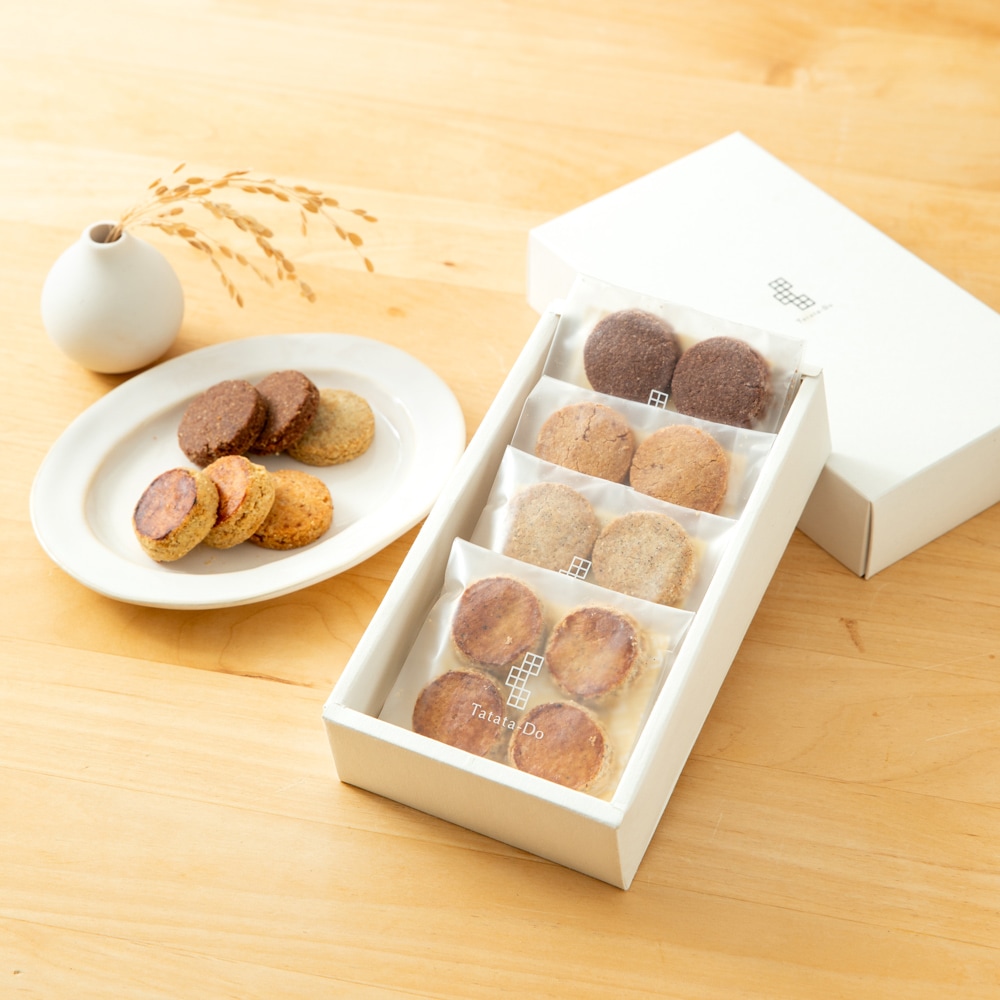 山田錦ガレット アソートボックス（4種 詰合せセット［4種×各4枚