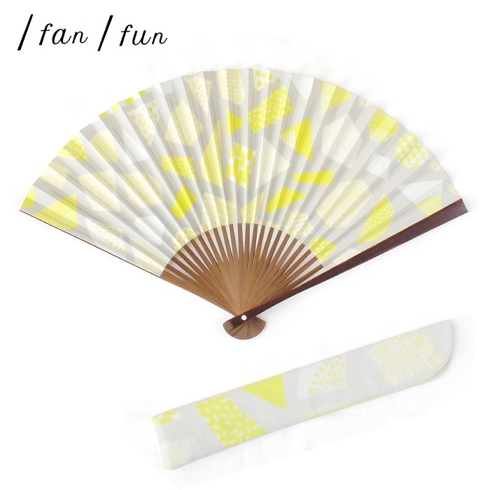 雑貨 扇子 扇子 Fan Fun Umo 1 檸檬 Lemon 22cm 女性用 レディース 婦人用 扇子袋 おしゃれ 可愛い Niwa Fanfun ファンファン 浴衣 着物 和風小物 和小物 ギフト プレゼント 母の日 京都 国産 日本製 Z 和洋雑貨 その他雑貨 抹茶 茶道具販売の老舗お茶の