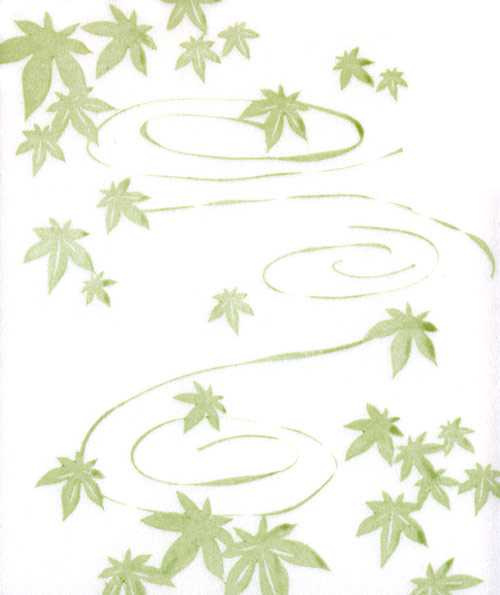 茶道具 懐紙 絵懐紙 紙季折々懐紙 青いもみじ 夏 夏の風物詩 茶道 お稽古 練習用 茶会 お茶席 茶道具 懐紙 懐紙 かいし 単品 抹茶 茶道具販売の老舗お茶の ほんぢ園 公式通販