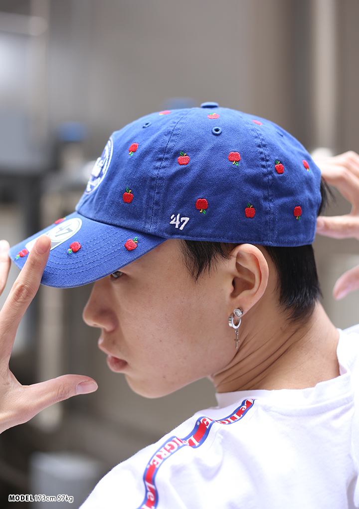 フォーティーセブンブランド 47brand 帽子 ローキャップ ボールキャップ Cap メンズ レディース 青 B系 ヒップホップ ストリート系 ファッション ニューヨーク メッツ りんご アップル 刺繍 かっこいい おしゃれ Mlb 大リーグ メジャーリーグ アメカジ Cnfti16gws Ry 本格