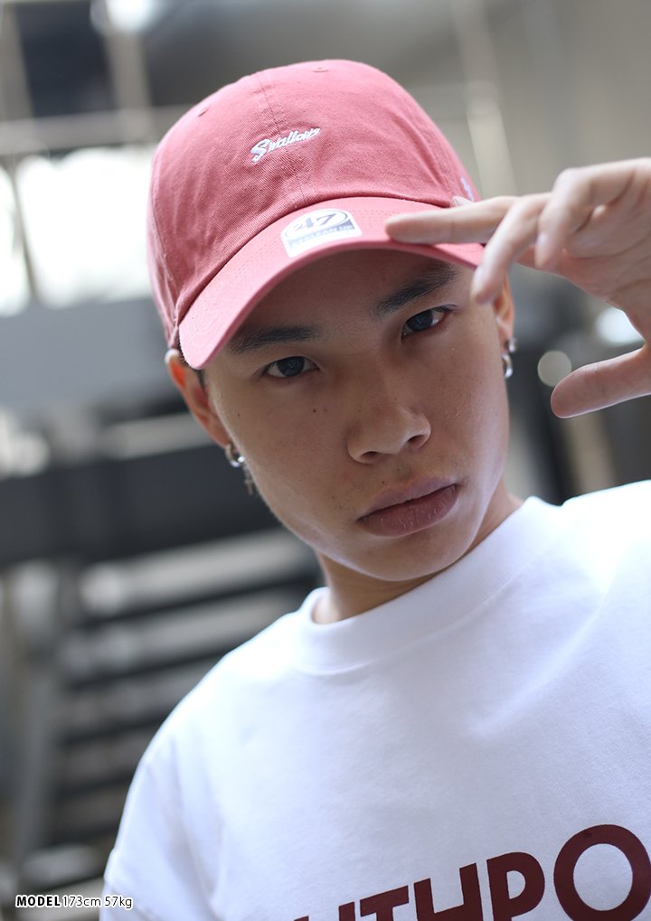 フォーティーセブンブランド 47brand 帽子 キャップ ローキャップ ボールキャップ Cap メンズ レディース サーモンピンク 東京ヤクルトスワローズ シンプル ワンポイント 刺繍 Fサイズ つばめ女子 応援 ファン かっこいい おしゃれ 日本プロ野球 刺繍 Npb Hirno10gwh Ir