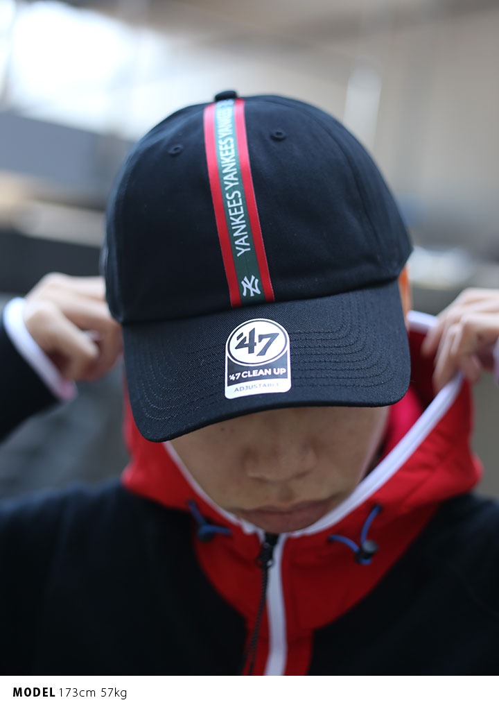 フォーティーセブンブランド 47brand ニューヨーク ヤンキース 帽子 ローキャップ ボールキャップ Cap メンズ レディース 黒 男女兼用 B系 ヒップホップ ストリート系 ファッション リボンテープ ライン 刺繍 Fサイズ Ny かっこいい おしゃれ Mlb B Trpsp17gws Bkc 本格派