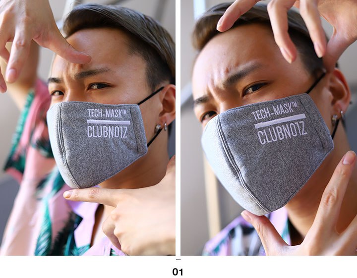 在庫あり 即発送 洗える マスク 速乾 通気性 布マスク 国内配送 大人 クラブノイズ Club No1z おしゃれ メンズ レディース 男女兼用 グレー サイズ調整可能 B系 ヒップホップ ストリート系 ファッション ブランド 快適 3d立体 刺繍 ライン Cn Mk Co 036 本格派大人のb系