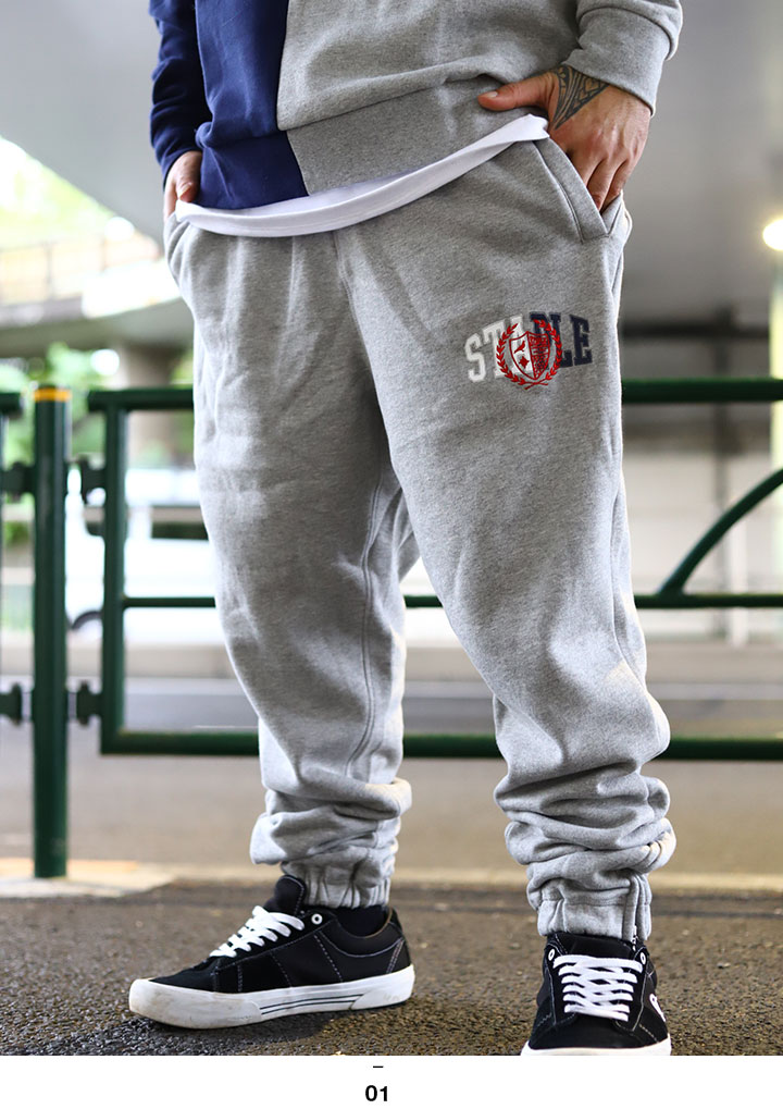 STAPLE スウェットパンツ 裏起毛 メンズ 春秋冬用 グレー 大きい STAPLE スウェットパンツ 裏起毛 メンズ 春秋冬用 グレー 大きい