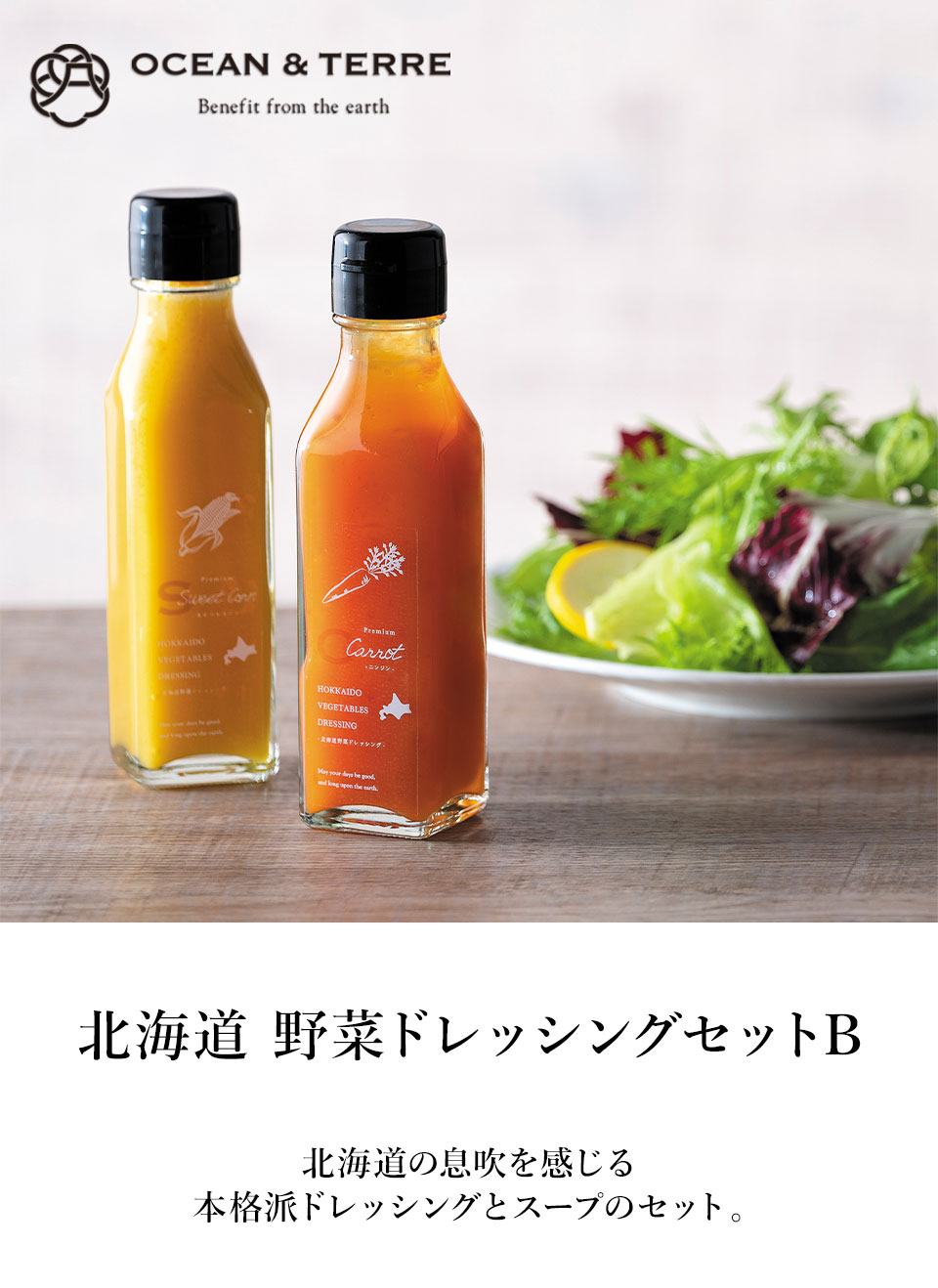 OCEAN & TERRE オーシャンテール 北海道 野菜ドレッシングセットB 【約