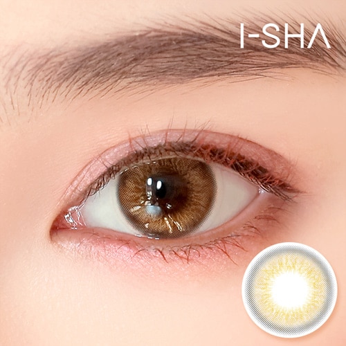 アイシャカラコン/i-sha「ソラアイ コットンブラウン｜SOELA EYE COTTON BROWN」１年用カラコン