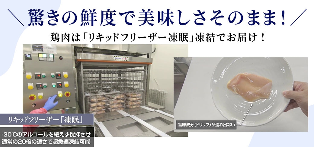 リキッドフリーザー 凍眠 加工