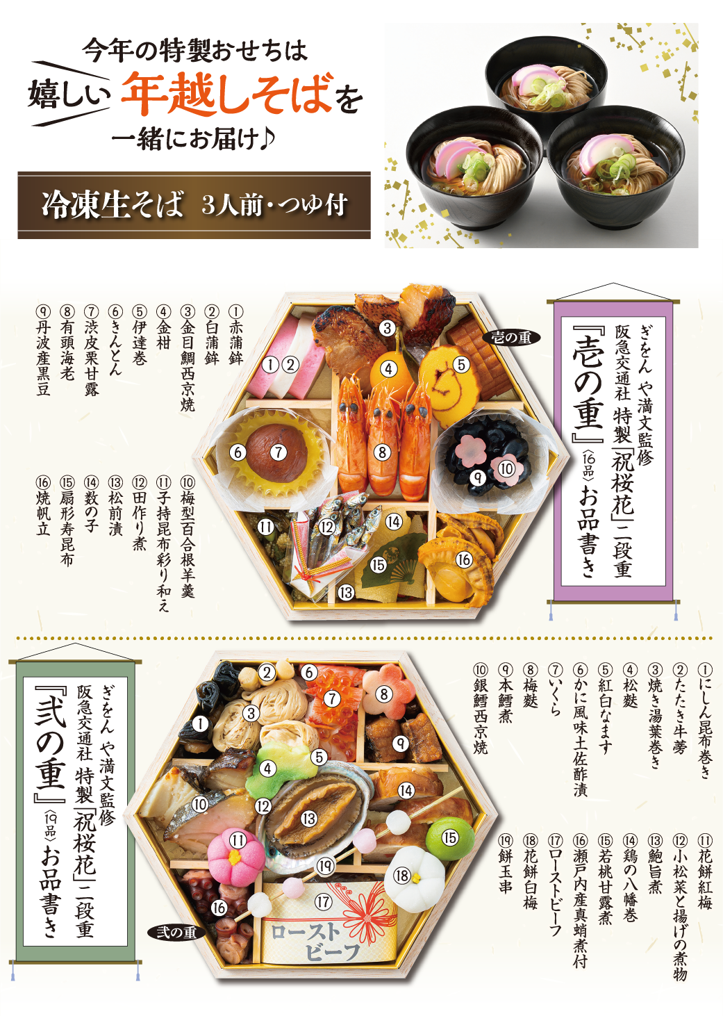 2026年新春おせち】ぎをん や満文監修 阪急交通社特製『祝桜花（いわい