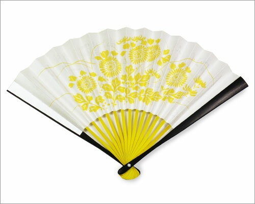 茶道具 扇子 表千家用6 5寸扇子 利休菊 裏 表千家歴代宗匠花押集 扇子 抹茶と茶道具の芳香園 Chatowa