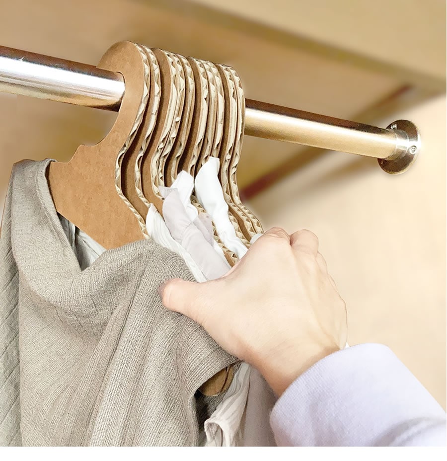 強化ダンボール使用 ハンガー 10ヶ入り