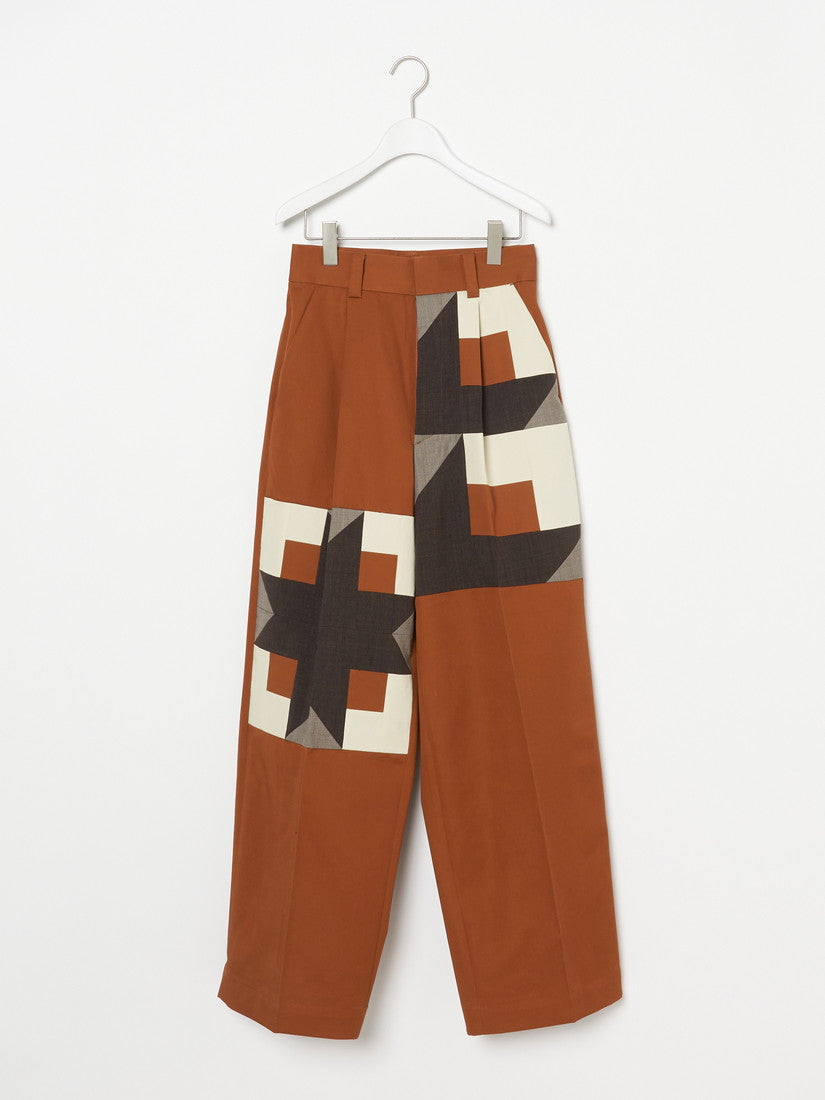 Spomenik》Wide tuck pants Orange（パンツ）｜H.P.FRANCE公式サイト