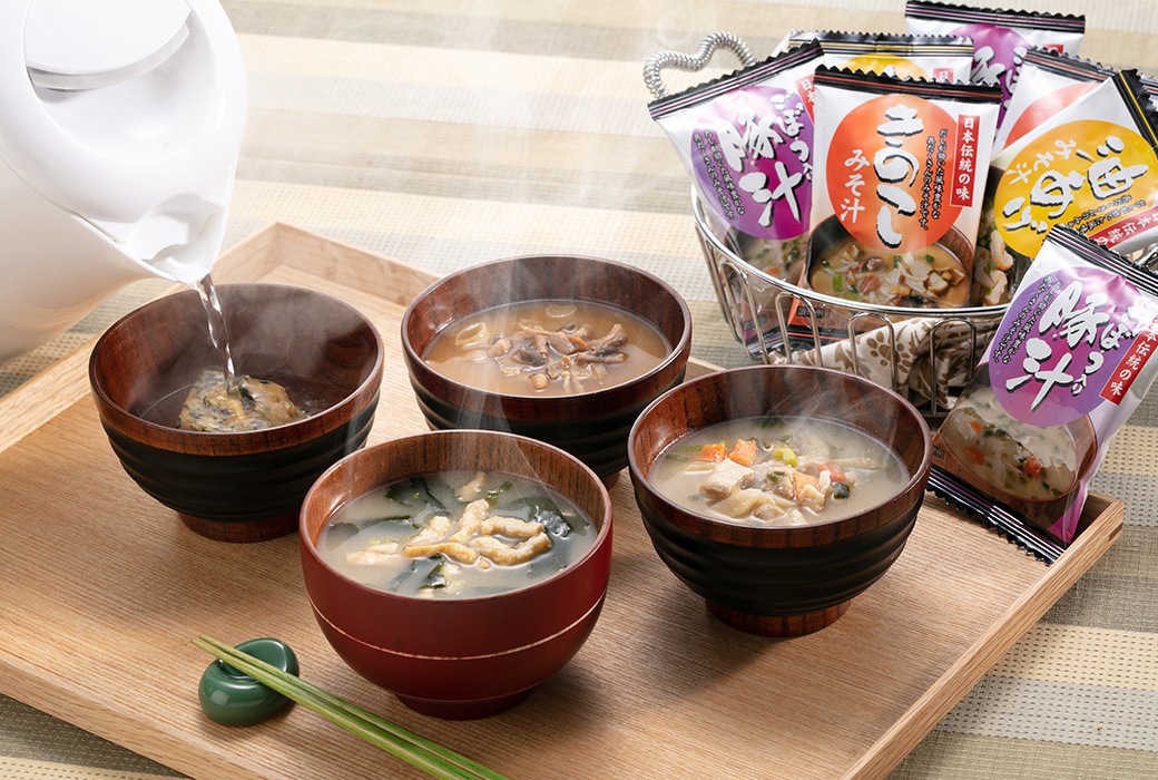 フリーズドライ「お味噌汁三種の味詰合せ」