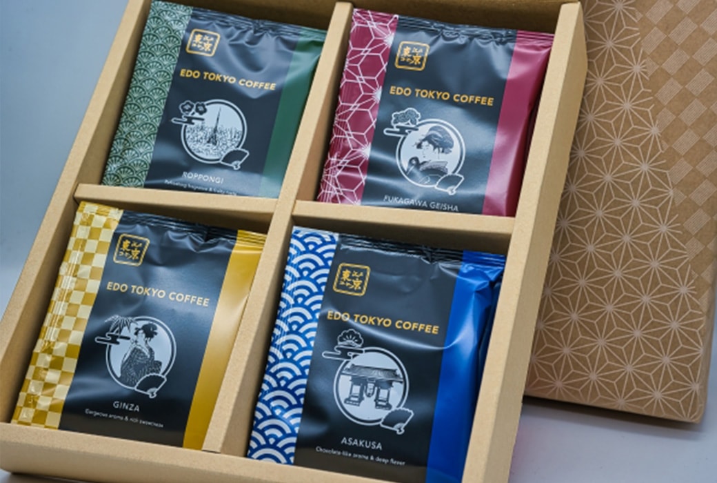 江戸東京コーヒーギフトGEISHA入り　４種セット