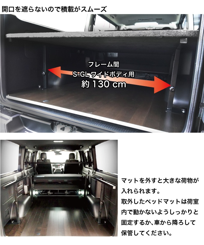 大開口のフレーム