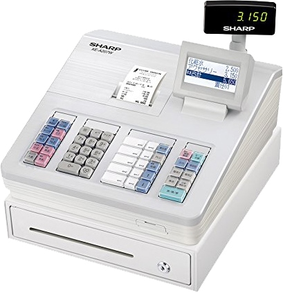 回転表示器211店名設定無料10部門物販向シャープ レジスターXE-A207 
