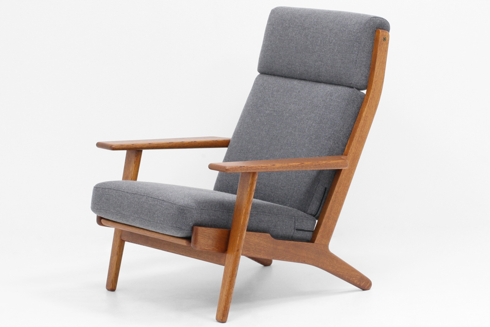 安い限定品北欧家具ビンテージ　GE290A　ハイバックソファ　オーク材　Hans J.Wegner（ハンス・J・ウェグナー）　GETAMA/ゲタマ 布製