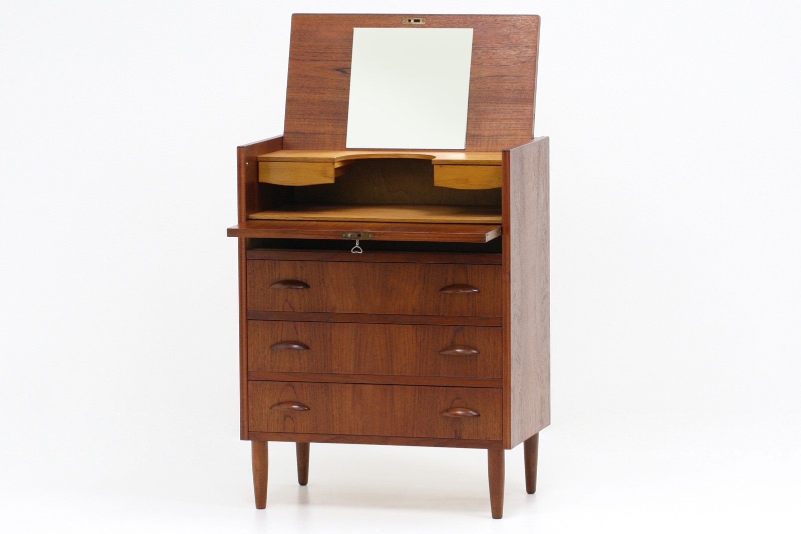 ヴィンテージ 北欧家具 小さい ドレッサー チェスト 北欧家具 ライティングビューロー デスク Ibukiya